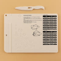 Juego De Pizarra De Marcado Multifuncional 1 Pieza 6.4x8.5 Pulgadas Mini Pizarra Para Hacer Envolventes De Tamaños Diferentes Y Líneas De Embossing En Tarjetas Material Plástico - details 10