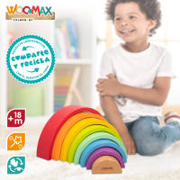 WOOMAX Arcoíris de madera 8 piezas 9x13 cm - details 3