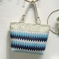 EILV - Bolso de Playa Grande con Cremallera | Decoración de Paja estilo rafia | Colores Variados | Capacidad Amplia - details 1