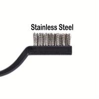 30PCS Cepillo De Hilo Mini Para Limpieza De Acero Inoxidable Con Mango Curvado Para Eliminar Escoria Y Rusticidad En Soldadura - details 3