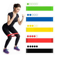 Banda De Resistencia De Goma Para Gimnasio Y Yoga Equipo De Ejercicio Portátil Para Mujeres Entrenamiento De Fuerza Pilates Deporte Elasticidad Para Piernas Cintura Y Brazos - details 0