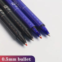 12pcs Bolígrafos De Gel Erasables De 0.5mm Negro/Azul Tinta Lavable Recargable Super Capacidad Para Escritura En Oficina Y Escuela - details 2