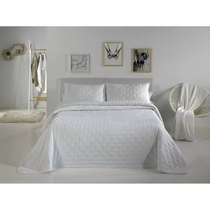 Colcha Pierre Cardin DOTS Blanco Cama de 150 (3 Piezas) - 1
