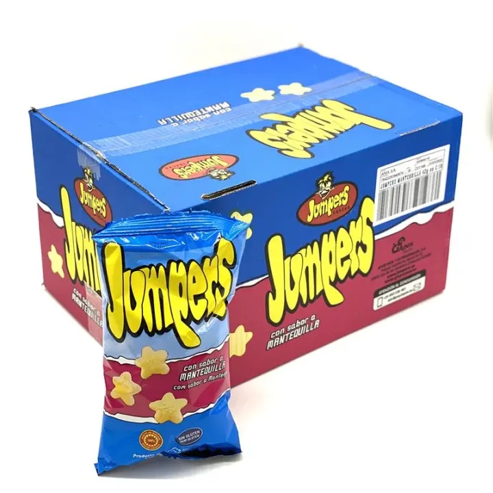 Apex Jumpers mantequilla 42g infantil aperitivo de maíz más famoso apenas necesita presentación caja 24unidades SIN PVP PRECIO RECOMENDADOS - 1