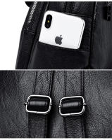 Mochila De Cuero Genuino Para Mujer 2024 Alta Calidad Vintage Bolso De Viaje Escolar Para Niñas Bolsa De Hombro Arco Iris - details 12