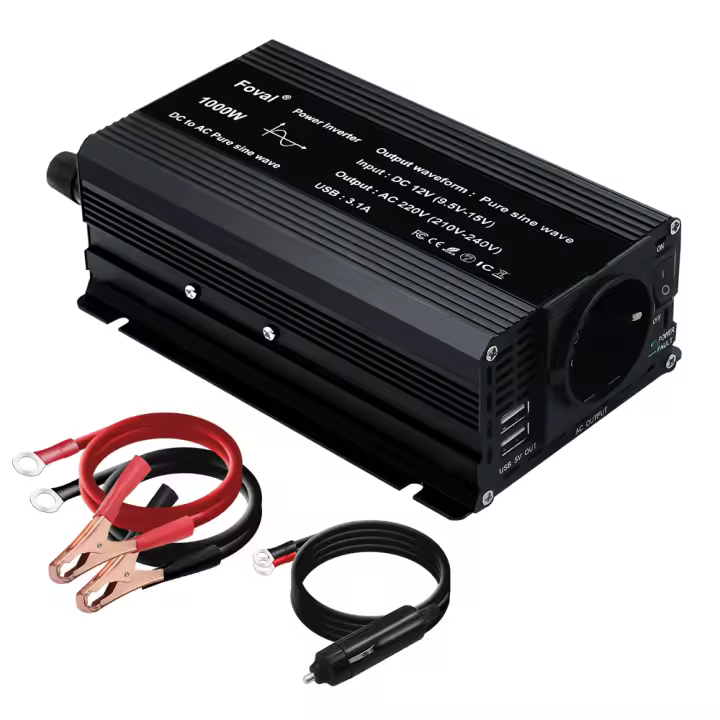 Inversor De Onda Senoidal Pura DC 12V a AC 220V 230V 1500W/2200W/2600W Convertidor De Voltaje Universal Con Enchufe Europeo Accesorios Para Automóvil - 1
