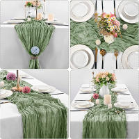 Camino de Mesa plisado de Gasa, chimenea de Mesa de tela de quesoes, chimenea de Mesa para decoración de Bodas, Fiesas, días festivos - details 4