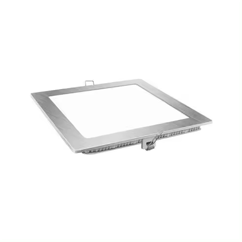 Downlight led cuadrado plata matel 12w 6400K - 1