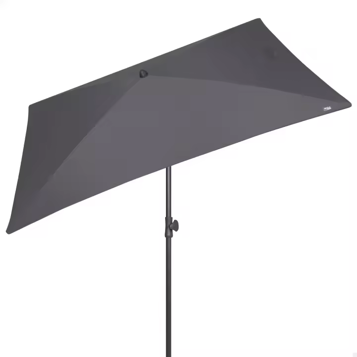AKTIVE Sombrilla terraza rectangular, Sombrilla balcón, 200x125 cm, Protección UV30, Mástil de Ø28/32 mm, Sombrillas grandes, Sombrilla inclinable, Sombrilla grande terraza, Sombrilla terraza - 1