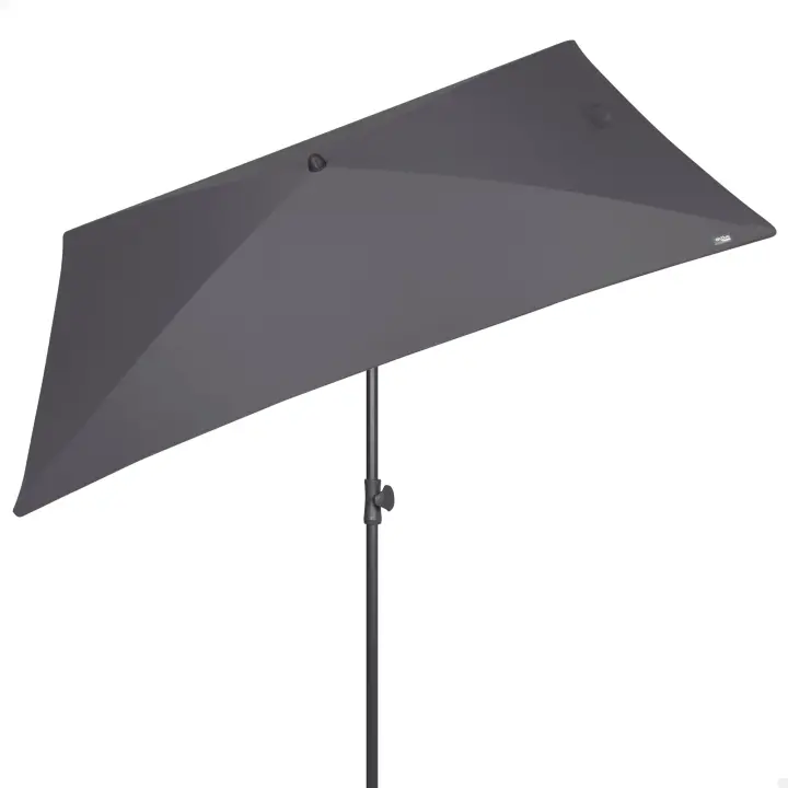 AKTIVE Sombrilla terraza rectangular, Sombrilla balcón, 200x125 cm, Protección UV30, Mástil de Ø28/32 mm, Sombrillas grandes, Sombrilla inclinable, Sombrilla grande terraza, Sombrilla terraza - 1