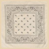 Bandana Hip Hop De Trenzado Con Estampado De Pauleta Negro Y Rojo 55x55cm Pañuelo Estilo Casual Para Mujeres Hombres Niños Y Niñas - details 5