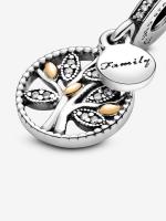 Pandora - Charm Colgante de árbol Genealógico brillantly-Oro de 14 Quilates, Plata de Lei - details 2