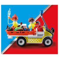 PLAYMOBIL (71204) Coche de Rescate en emergencias sanitarias, vehiculo sanitario con camilla, medico y enfermeros, sanidad movil, City Life - details 2