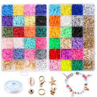 Bolas De Arcilla Polimérica Planas Y Redondas 6mm Kit De Manualidades Para Joyería DIY Discos Cerámicos Y Vinilo Para Pulseras Collares Y Aretes - details 0