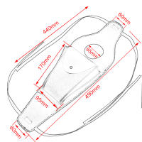 Cubierta De Tanque De Gasolina Para Motocicleta En Cuero PU Negro Con Bolsa Adecuada Para Harley Davidson Sportster XL 883 1200 - details 1