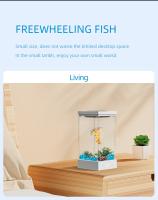 Acuario Betta De 1.4L Mini Para Escritorio Con Control Inteligente De Temperatura Y Luz Ecológico Y Auto-circulante Para Decoración De Escritorio - details 8