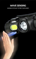 Linterna Frontal Inteligente Con Sensor De Iluminación Fuerte Recargable Y Clip Magnético Para Periódicos Ideal Para Pesca Nocturna Y Correr Por Noche Portátil - details 4