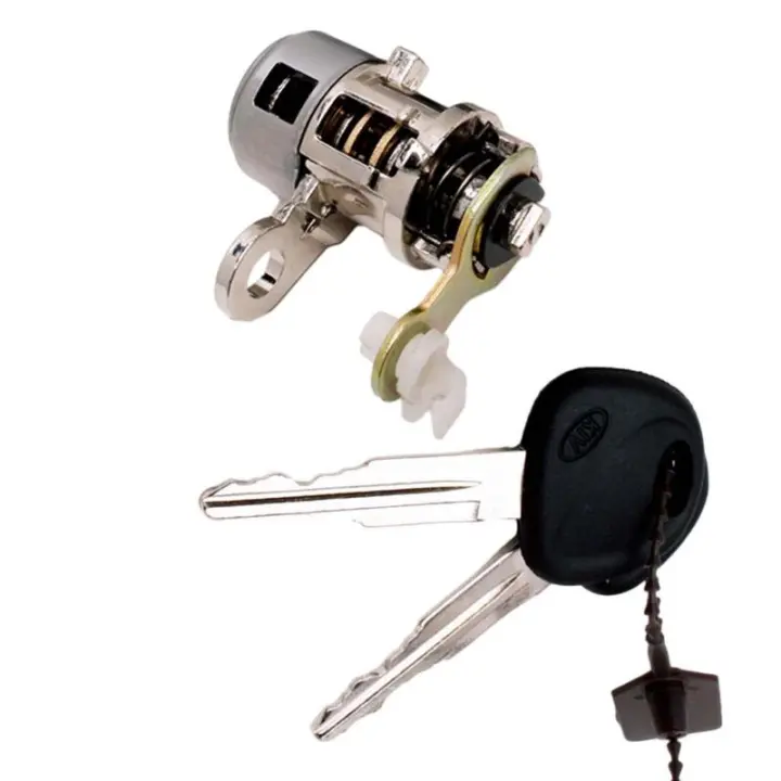 Cilindro De Cerradura Para Puerta De Coche Con 2 Llaves Universal Resistente Al Clima Para Reemplazar Automóviles Metal - 1