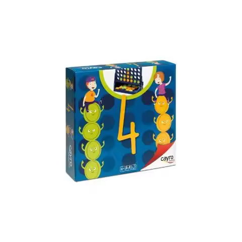 ACIERTA 4 - El juego de estrategia para dos jugadores Cayro    Juego, mesa, entretenimiento, diversión, familia, amigos, estrategia, tablero, cartas, retos, equipos, creatividad, clásico, moderno, temático, dinámico, competitivo - 1