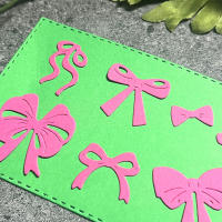 Molde De Corte De Metal Con Lazo Decorativo Para Scrapbooking Y Manualidades Tamaño Irregular Compatible Con Papel Y Cartón - details 4