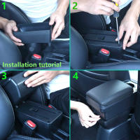 Caja De Reposabrazos Para Citroen C2 Y C3 Accesorios De Interiores Para Coche Con Soporte De Taza Y Almacenamiento Material PU Cuero / Plástico ABS Certificación CE - details 13