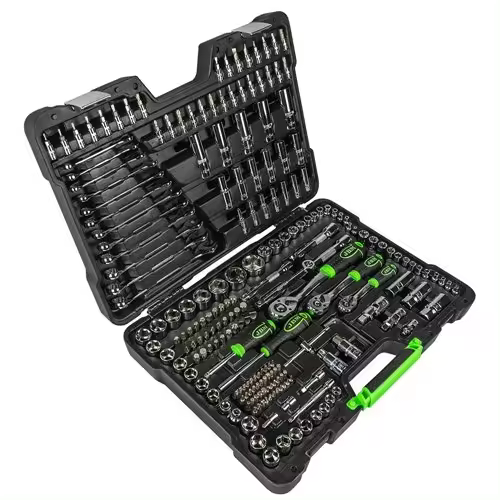 Caja de herramientas 216 piezas vasos hexagonales cromados JBM 54045 JBM - 1
