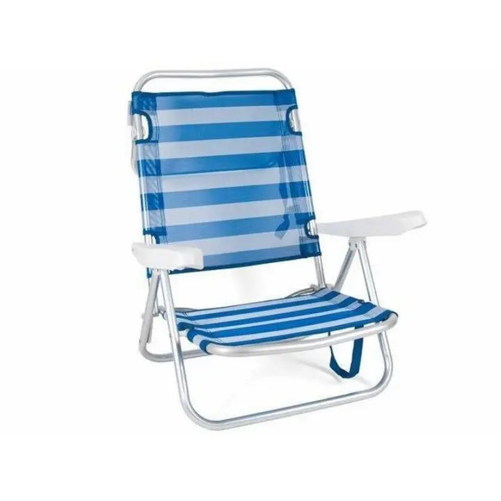 Gerimport Silla Playa Plegable 4 Posiciones Ariel 108x60x78 Cm para Exterior - 1