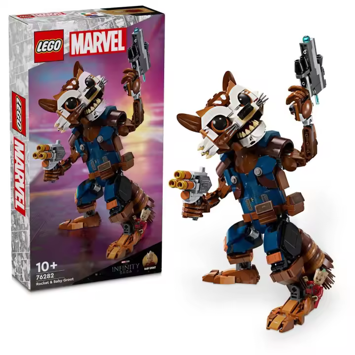 LEGO 76282 Marvel Rocket y Bebé Groot Juguete construible - 1
