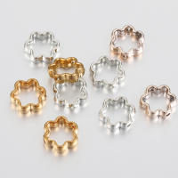 50pcs De Capas De Bolas Espaciadoras En Forma De Flor 12mm Para Hacer Joyas DIY Accesorios Para Collares Y Pulseras - details 5