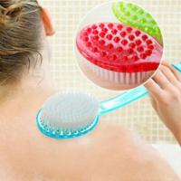 Cepillo De Baño Con Mango Largo Plástico Escobilla De Ducha Para Limpieza De Piel Masajeador Corporal Accesorios De Baño Herramienta De Limpieza - details 1