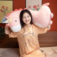 Almohada de Sweatshirt de dinosaurio Verde Largo, Lindo y Suave animal de Sweatshirt de dinosaurio para niños y niños, 21,6" - details 1