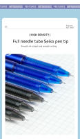 Set De Bolígrafos Gel Borrables 0.5mm Punto Fino Azul Negro Para Escritura Oficina Escolar Suministros De Papelería - details 5