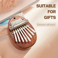 Mini Kalimba De Madera De 8 Teclas Calidad Superior Instrumento Musical Accesorio De Piano De Dedos Regalo Elegante - details 0