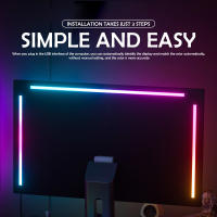 Tira De Luces LED RGB Para Monitor De Computadora Ambiental Con Control APP Inteligente Decoración Para Habitación De Juegos Compatible Con Pantallas De 24-34 Pulgadas - details 3