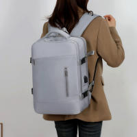 Bolsa de viaje expandible de gran capacidad con varios colores disponibles para computadora portátil de viaje, mochipa para Pareja with Carga USB para helbres y Mujeres. - details 32
