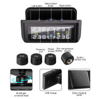Sistema De Monitoreo De Presión De Neumáticos Para Coche Con Alarma De Seguridad Automática Y 4 Sensores Externos Wireless Mini TPMS USB - details 24