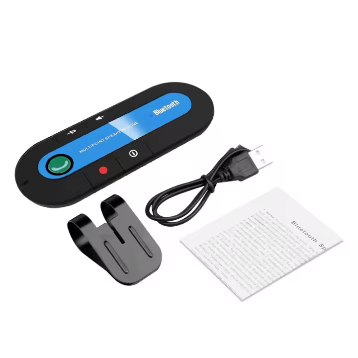 Kit De Teléfono Bluetooth Para Coche Con Visera Solar Reproductor De MP3 Estéreo Inalámbrico Handsfree Soporte Para Móvil - 1