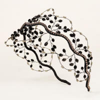 Diadema De Cristal Hecha a Mano Para Mujer Accesorio De Cabello Perla Tiaras De Boda Y Cumpleaños Joyería De Pelo Para Fiesta Involucración - details 5