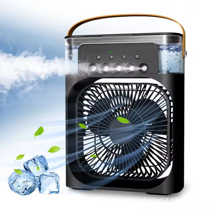 Aire Acondicionado Portátil Enfriador de Aire 4 en 1 600 Ml 3 Velocidades Ventilador - 1