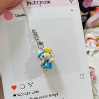 Llavero De Teléfono Móvil Kawaii Hello Kitty Colgante Para Niñas Cartoon Decorativo Para Mochila Anti-Pérdida Joyería De Moda - details 4