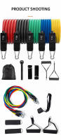 Set De 11 Piezas Bandas De Resistencia Con Correa Portátil Para Ejercicio Fitness Expansor De Pecho Banda Elástica Para Entrenamiento De Muñeca Pierna Hombro Cintura Arriostramento Anular - details 8