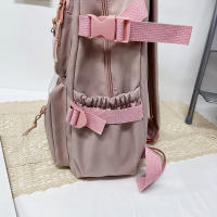 Mochila De Nylon Impermeable Para Mujer Con Múltiples Bolsillos Kawaii Para Estudiantes Con Capacidad Para Laptop Y Libros - details 34