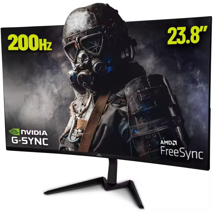 YEYIAN Monitor de Juego Curvo de 23.8 '' Sigurd HDMI Displayport, 200 Hz, Tiempo de Respuesta de 1 ms - 1