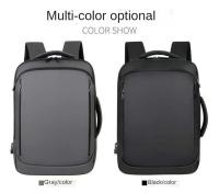 Mochila de viaje de gran capacidad para hombre, bolsa para ordenador portátil de negocios con carga USB, bolso personalizable para exteriores - details 21