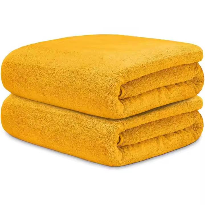 Toallas Baño Grandes 100x150cm 100% Algodón 450g/m² – Juego de 2 Tollas de Baño Grandes - Juego de 4 de Baño Grandes - Toallas Premium y Absorbentes para Hogar, Apartamento Turístico, SPA o Gimnasio - Varios Colores - Larga Duración - 1