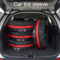 Cubierta Para Neumático De Reserva De Coche En Poliéster Bolsas De Almacenamiento Para Rueda Cubierta Antipolvo Protección Accesorios De Neumáticos - details 0