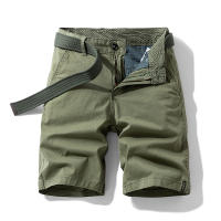 Shorts Casuales Para Hombres Algodón Puro Estilo Recto Moda Verano Pantalones Deportivos Trabajo Cinco Puntos Caballo - details 5
