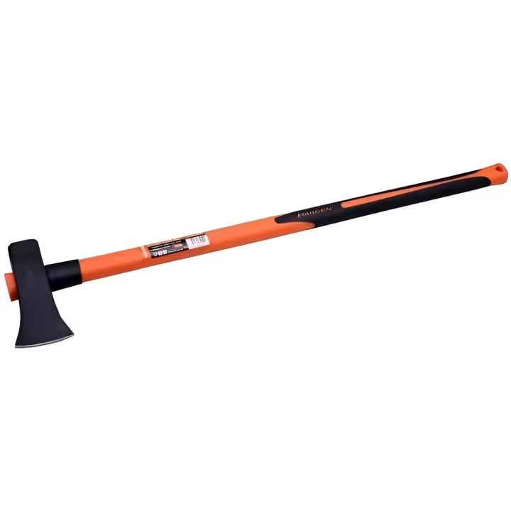Carretcar Europea Maza Cuña Mango Fibra 3 Kg | Alta Resistencia Al Impacto - Cabeza de Acero al Carbono Forjado, Alta Resistencia al Impacto para Corte de Maderas Gruesas y Duras - 1