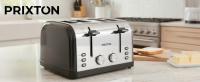PRIXTON Tostadora 4 Slice, Tostador con 4 Ranuras anchas, 7 Niveles de tostado, Potencia 1900 W, Diseñado en Acero inoxidable - details 0