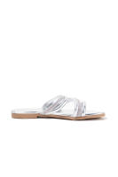 Paloma Wang Sandalias planas para mujer con tiras cruzadas de strass - details 10